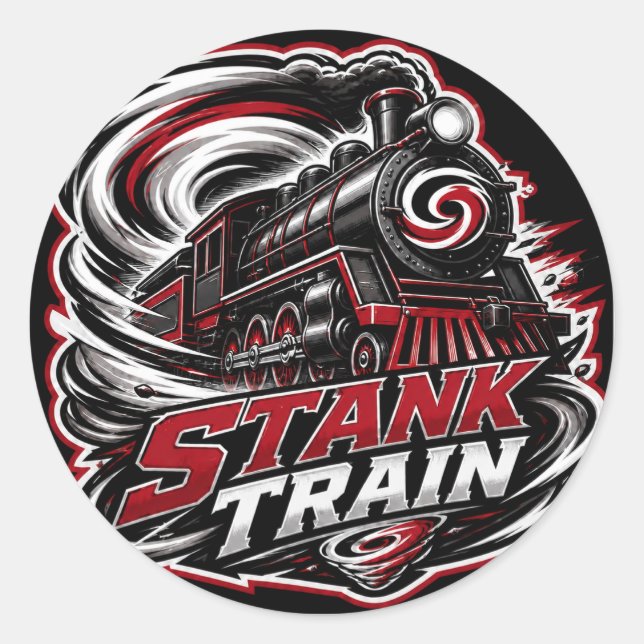 Stank Train Carolina Hockey Aufkleber (Vorderseite)