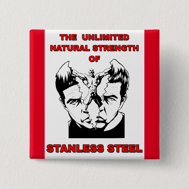 Stanless Stahl Button (Vorderseite)