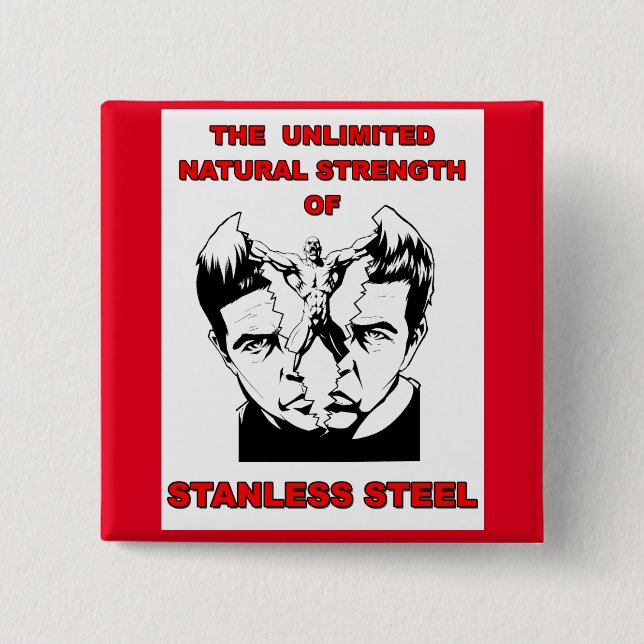 Stanless Stahl Button (Vorderseite)