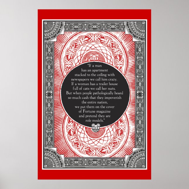 Stanley Donwood Occupy Wall Street Print Poster (Vorne)
