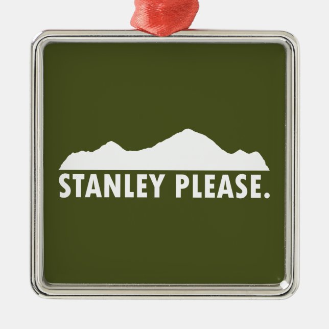Stanley Idaho Bitte Ornament Aus Metall (Vorne)