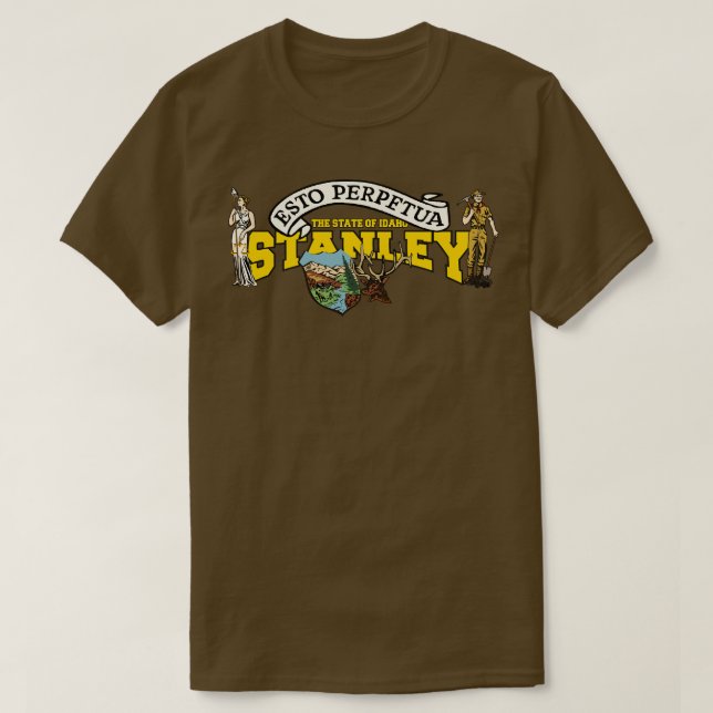 Stanley Idaho Staat T-Shirt (Design vorne)