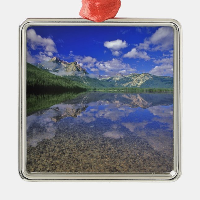 Stanley Lake im Sawzahngebirge von Idaho Ornament Aus Metall (Vorne)