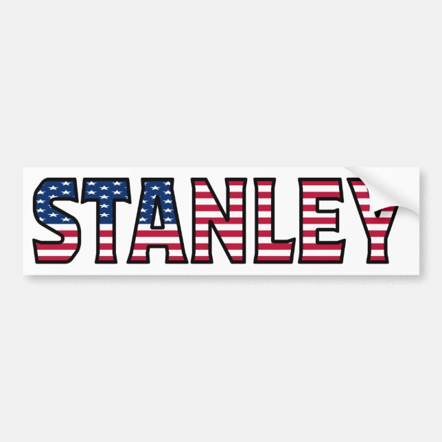 Stanley Name Vorname USA Aufkleber Sticker Auto Autoaufkleber (Vorne)