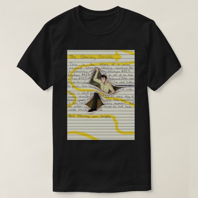 Stanley parable, die Stallparabel, Stallpara T-Shirt (Design vorne)