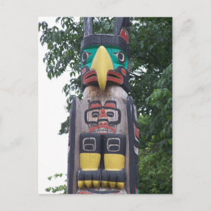 Stanley Park Totem Postkarte