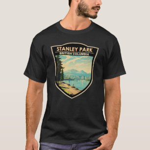 Stanley Park Vancouver Canada Travel Art Vintag T-Shirt