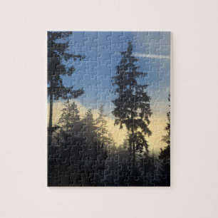 Stanley Park, Wälder, Meeresnebelschicht zieht her Puzzle