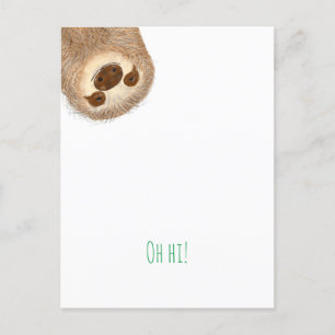 Stanley sloth 'oh hi' Postkarte