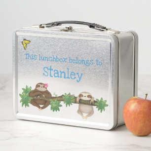 Stanley Sloth personalisiert Lunchbox (blau)