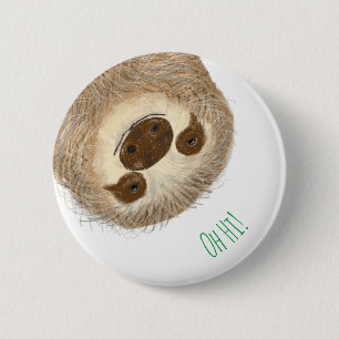 Stanley sloth personalisiertes rundes Abzeichen Button