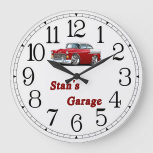 Stan's Garage Große Wanduhr