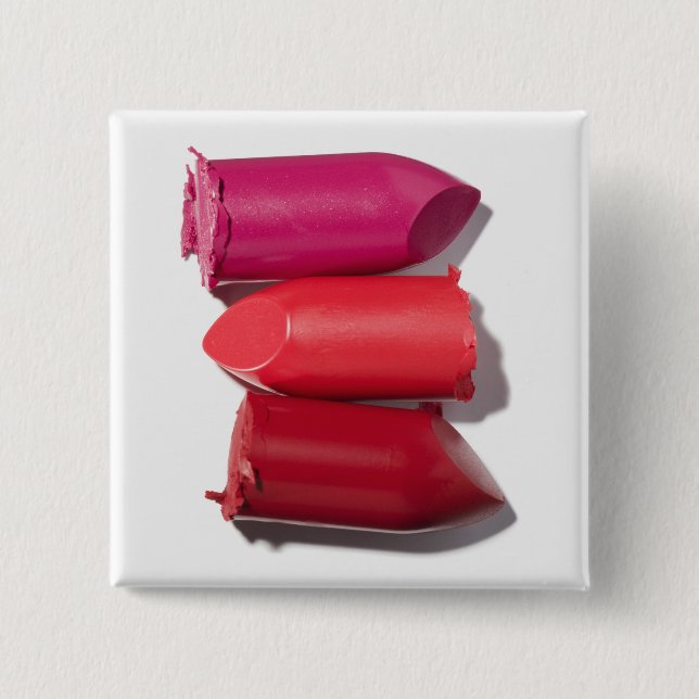 Stapel defekter Lippenstift Button (Vorderseite)