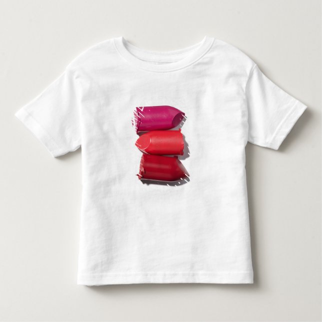 Stapel defekter Lippenstift Kleinkind T-shirt (Vorderseite)
