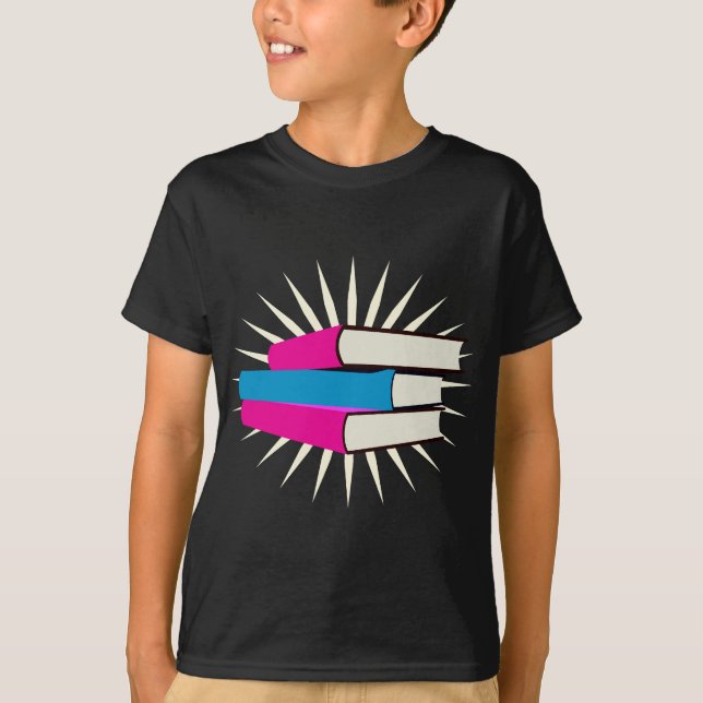 Stapel der Bücher T-Shirt (Vorderseite)