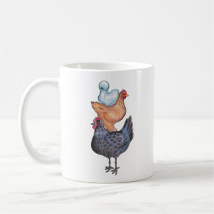 Stapel der Henne-Tasse Tasse
