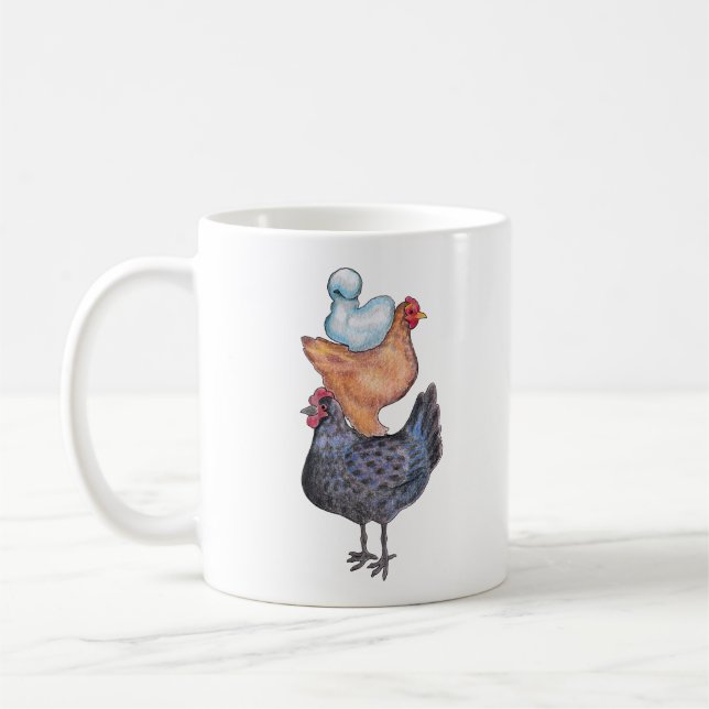 Stapel der Henne-Tasse Tasse (Links)