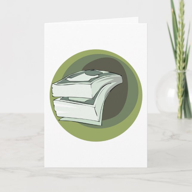 Stapel Geld Bargeld Grüne Scheine Karte (Vorderseite)