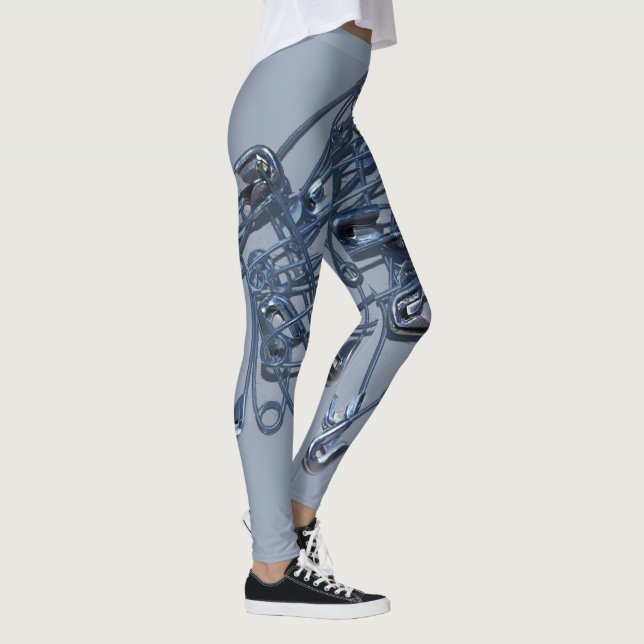Stapel O Button-Leggings Leggings (Rechts)