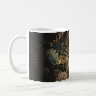 Stapel verschiedener Blätter Foto Kaffeetasse