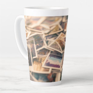 Stapel Vintage-Fotografien Milchtasse