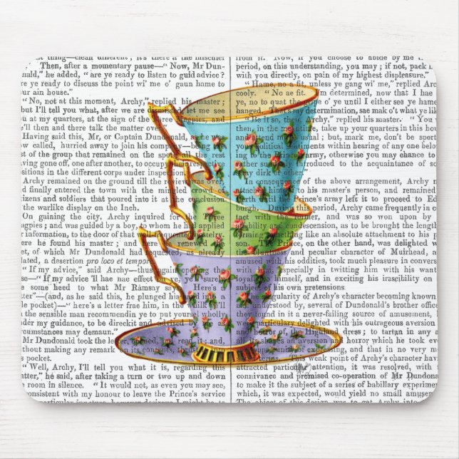 Stapel von drei Vintagen Teakups Mousepad (Vorne)