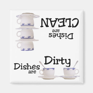 Stapel von Geschirrspüler Magnet