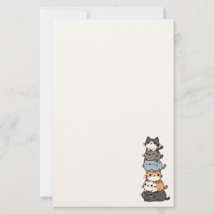 Stapel von Katzen Briefpapier