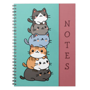 Stapel von Katzen Notizblock