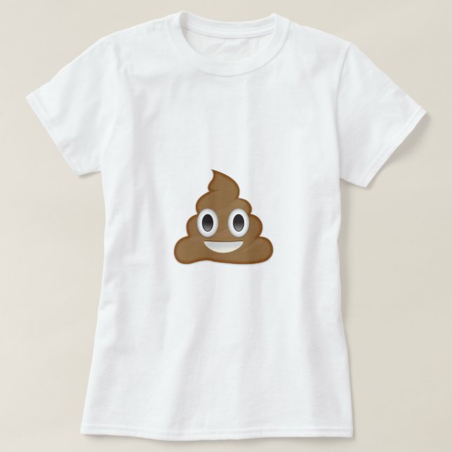 Stapel von Poo Emoji T-Shirt (Design vorne)