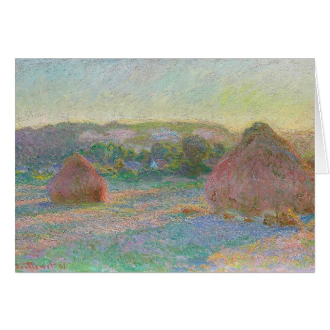 Stapel von Wheat Summer Claude Monet Artwork (Vorderseite (Horizontal))