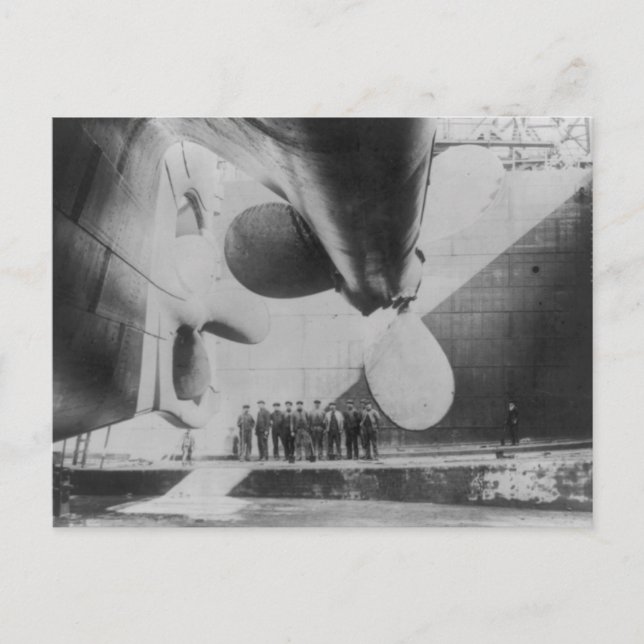 Stapellauf der Titanic-Postkarte Postkarte (Vorderseite)
