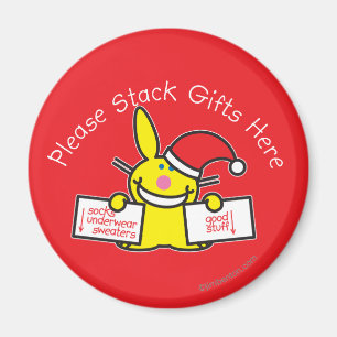 Stapeln Sie bitte Geschenke hier Magnet