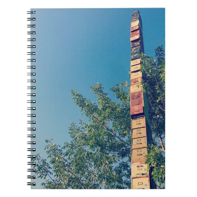 Stapelschränke in Burlington-Vermont Notizblock (Vorderseite)