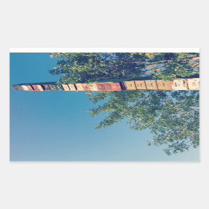 Stapelschränke in Burlington-Vermont Rechteckiger Aufkleber