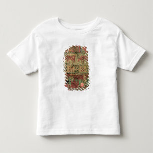 Stapelteppich, der Pferde und Reiter darstellt Kleinkind T-shirt