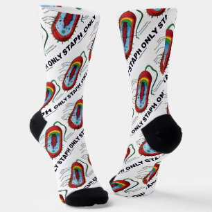 Staph nur Bakteriendiagramm Prokaryote Bakterien Socken