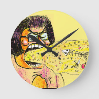 Staphneys besonderer Auswurf Runde Wanduhr