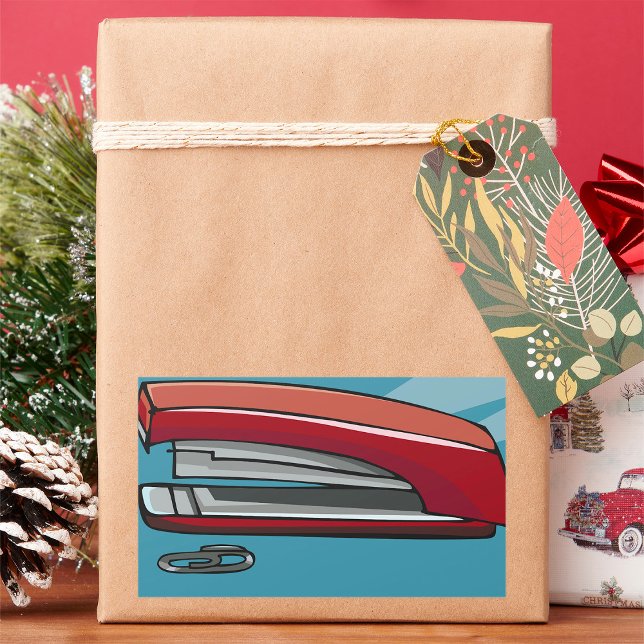 Stapler Rechteckiger Aufkleber (Von Creator hochgeladen)