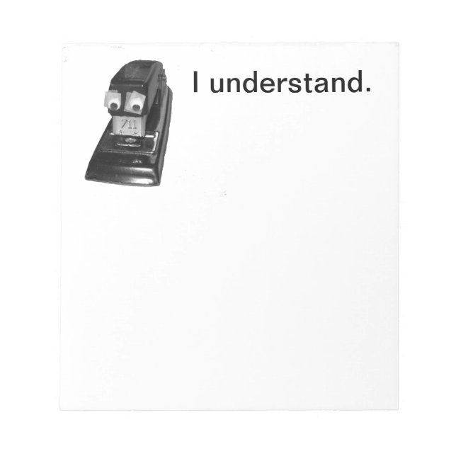 Stapler Typ Notepad Notizblock (Vorderseite)