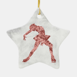 Star-Abbildung-Skaten-Ornament - Rose-Gold (weibli Keramik Ornament