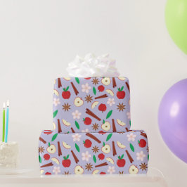 Star Anise, Zimon, Apple, Blume Nahloser Fall Geschenkpapier