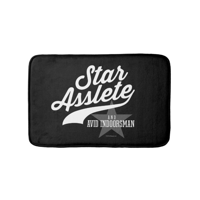 Star Asslete (Avid Indoorsman) Badematte (Vorderseite)