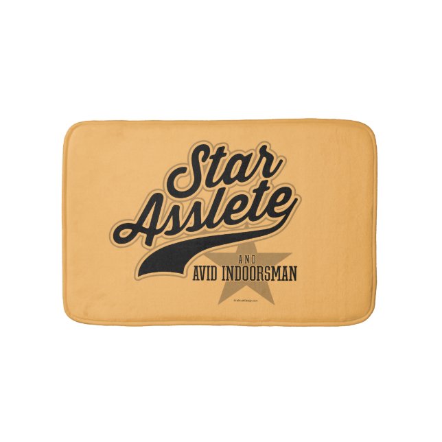 Star Asslete (Avid Indoorsman) Bath Mat Badematte (Vorderseite)