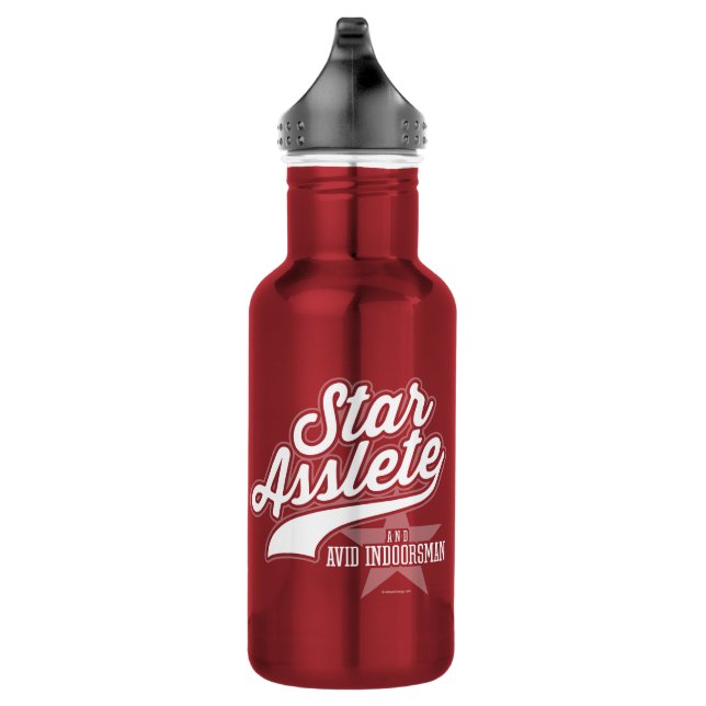 Star Asslete (Avid Indoorsman) Edelstahlflasche (Rechts)