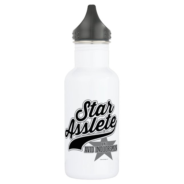 Star Asslete (Avid Indoorsman) Edelstahlflasche (Links)