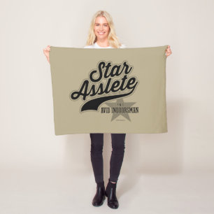 Star Asslete (Avid Indoorsman) Fleece Blanket
