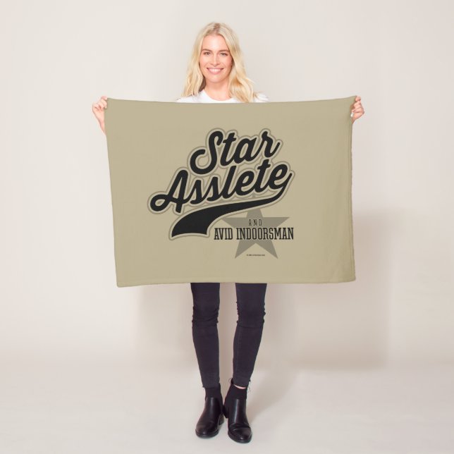 Star Asslete (Avid Indoorsman) Fleece Blanket (Beispiel)