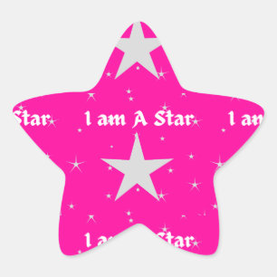 Star auf Star Stern-Aufkleber