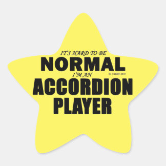 Star-Aufkleber für den normalen Accordion Player Stern-Aufkleber